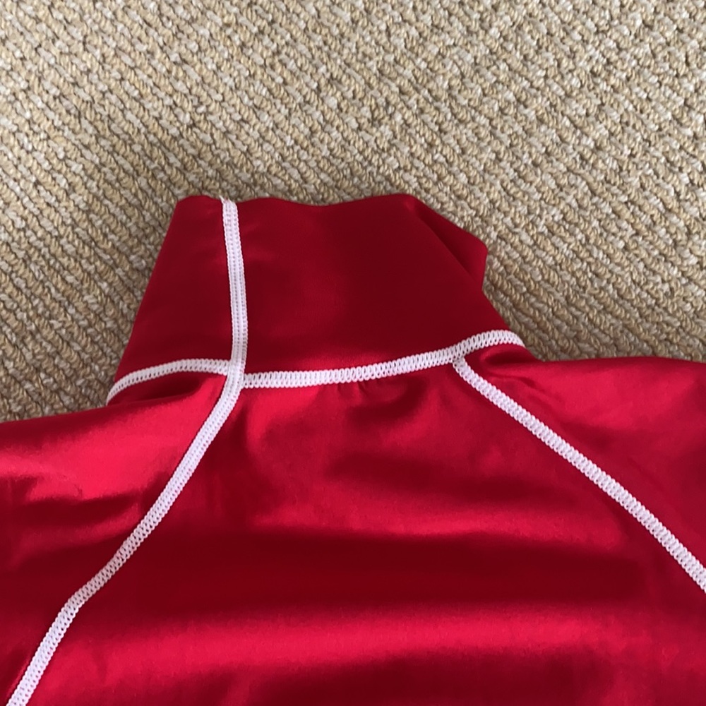Boys Vintage “Rusty” Rashguard. Red w/White “R” - Picture 7 of 7